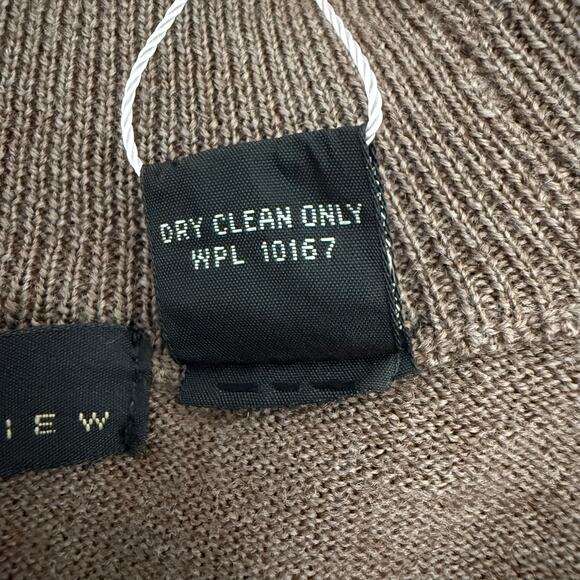 90s Y2K VTG Metropolitan View Brown Wool Turtleneck Sweater Mens M Retro Casual - Picture 5 of 5